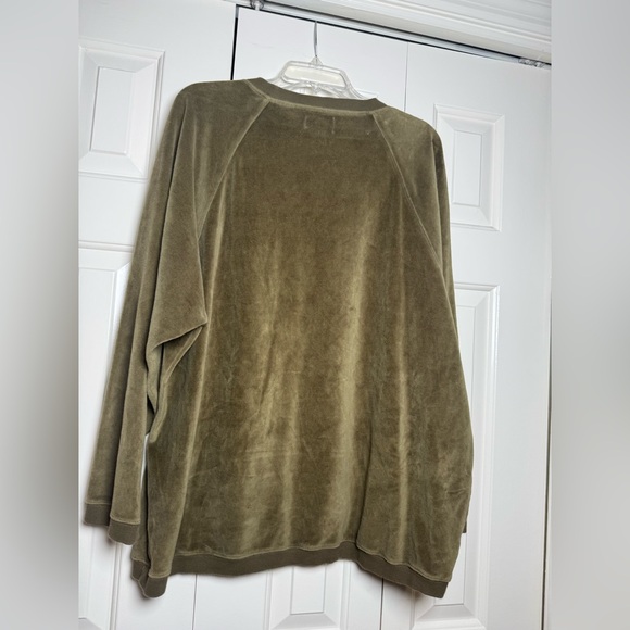 Aerie Soft Olive Green Oversized Crewneck Sweater - Picture 8 of 8